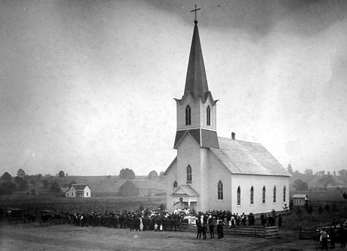 Immaculate Conception church, Stayton, 1904
