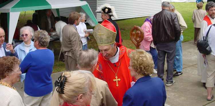 Bishop Steiner after Mass